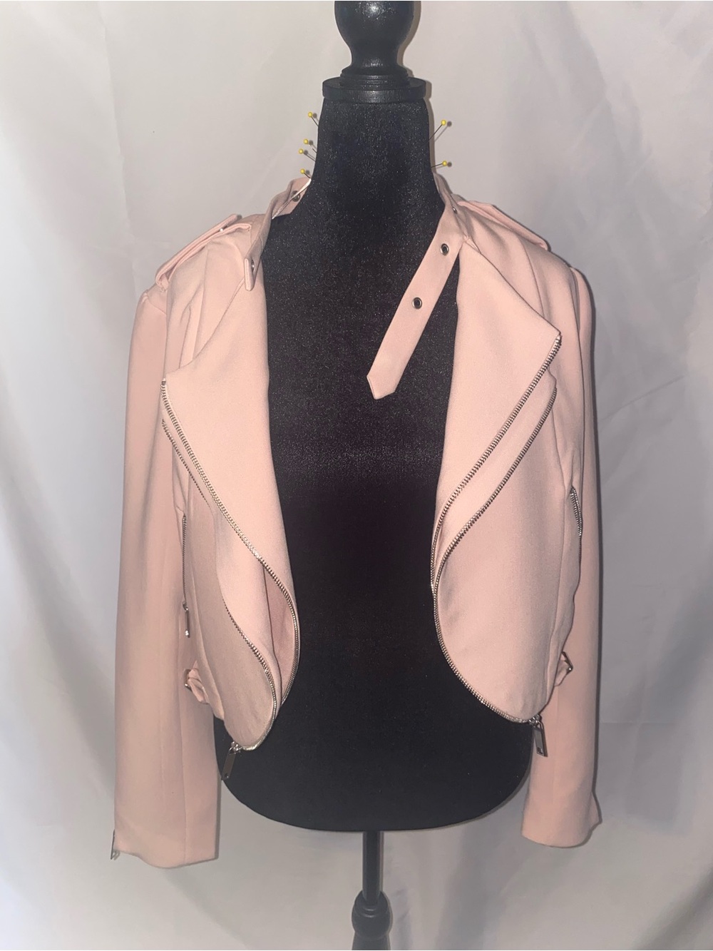 Philosophy Blush Pink Moto Jacket